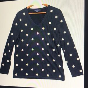Black Polka Dot Sweater